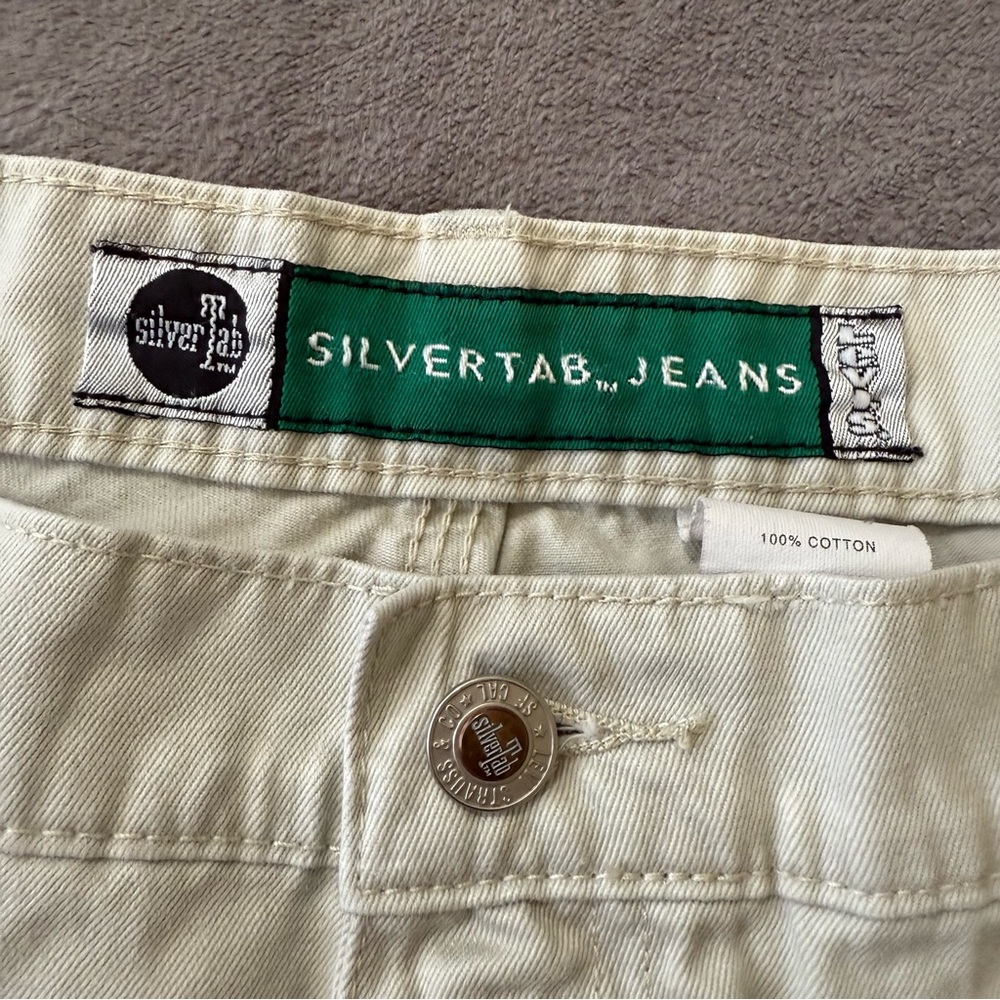 Vintage Levis Silver Tab Shorts Jorts Baggy Carpenter cargo size 40